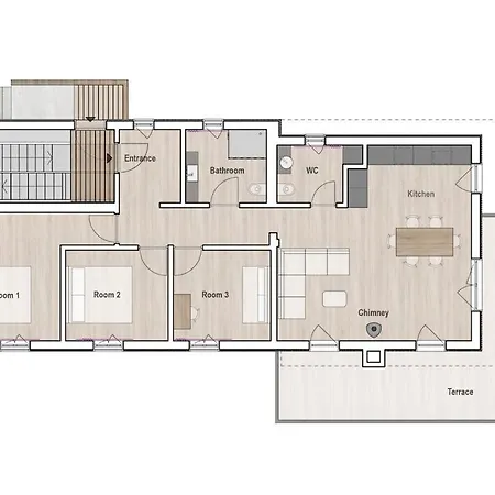 With 3 Bedrooms Casa de Férias *