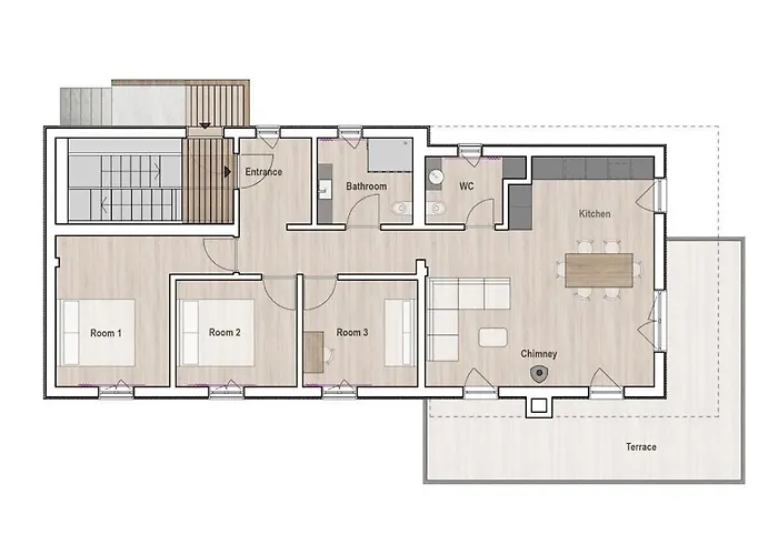 With 3 Bedrooms Vakantiehuis *